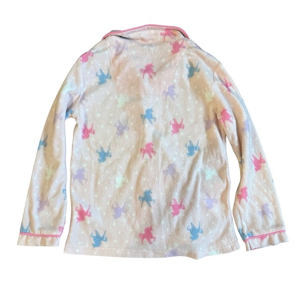 Sleep On It Girls Fleece Pajama Sets Unicorn Star Print Size Small 7/8 - Picture 3 of 7